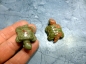 Preview: Unakit Halbedelstein Schildkröte für Schmuckband 3,5cm