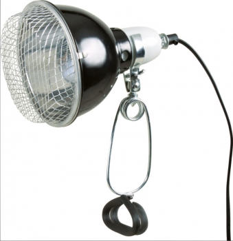 Klemmlampe, ø 14cm, schwarz, m. Schutzgitter Trixie