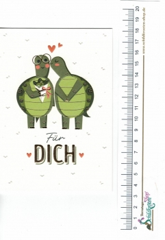 Preview: Kunstdruck Grußkarte "Für Dich" Love Letters