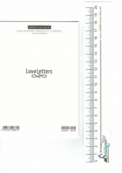 Preview: Kunstdruck Grußkarte "Für Dich" Love Letters