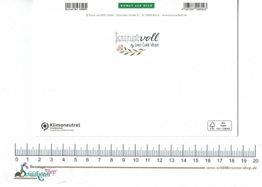 Preview: Kunstdruck Grußkarte Happy Birthday Schildkröte