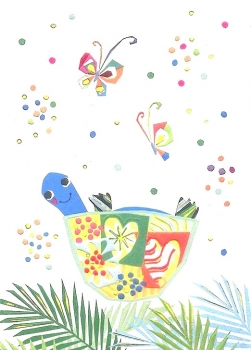 Turnowsky-Kunstdruck Notizbuch - Fröhliche Schildkröte