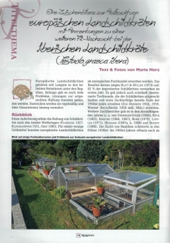 Marginata 72 - Aufzucht von Landschildkröten