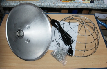 Preview: KERBL Infrarotheizstrahler Ø 350 mm, Netzkabel 5 m