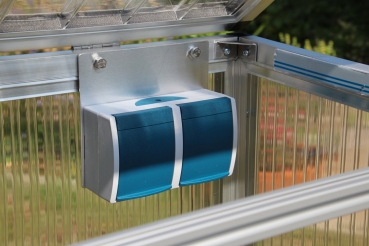 Schukosteckdose 2-fach (IP44) auf Aluminiumplatte (SoliAnimalis)
