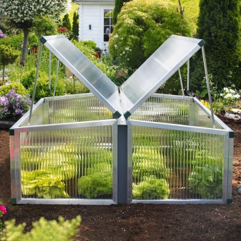 Frühbeet Typ Allgäu Modell 4 Größe 1 101 x 136 cm Polycarbonat