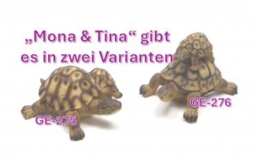 Schildkrötenfigur "Mona und Tina" zwei Schildkröten nebeneinander