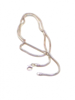 925er Silber Schlangenkette  1,9mm x 50cm