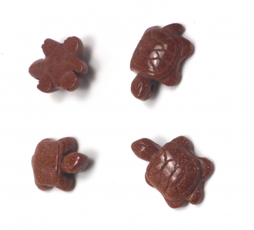 Preview: "Marinella" Schildkröten Anhänger aus Goldfluss (3,5 cm)