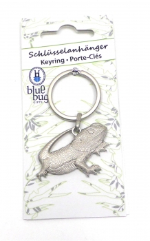 3D-Schlüsselanhänger "Bartagame" Silberfarben - BlueBug