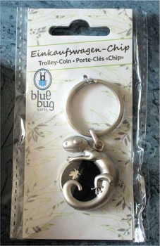 Preview: Chiphalter "Gecko mit Fliege" - BlueBug