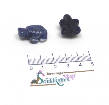 Preview: "Sassary"  Schildkröten Anhänger aus Sodalith (2,5 cm)