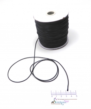 Kordband (schwarz) 1,5 mm x 1 m Meterware