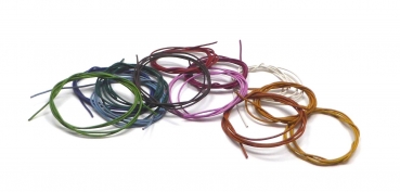 Lederband aus Ziegenleder (bunt) ohne Verschluß 1m