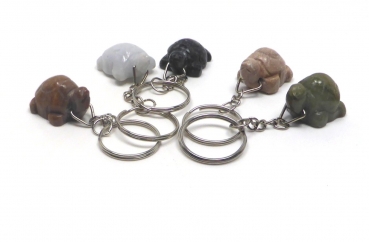 Halbedelstein Schlüsselanhänger "SCHILDKRÖTE"