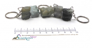 Preview: Halbedelstein Schlüsselanhänger "EULE"