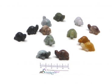 "Pabble" Mini Halbedelstein Schildkröte