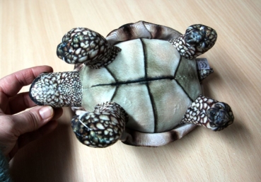 Preview: Stofftier "Günnie" Landschildkröte braun