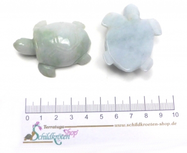 Preview: "Birma" Edelstein Schildkröte aus burmesischem Jadeit (Jade)