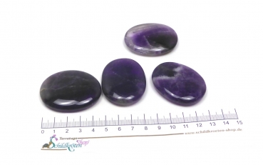 Preview: Scheibenstein Amethyst ca. 3-5 x 5  cm groß (violett)