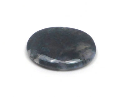 Scheibenstein Moosachat ca. 3-5 x 5 cm groß (dunkelgrün)