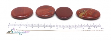 Preview: Scheibenstein Jaspis ca. 3-5 x 5 cm groß (rotbraun)