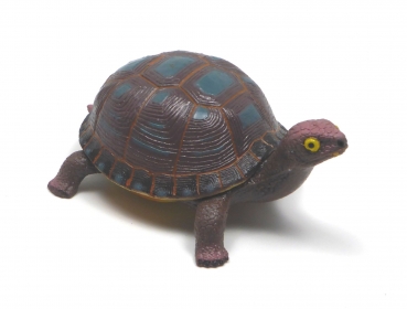 Kunststoff-Stretch-Figur "Wobble" (dunkelbraun/türkis)