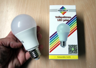 LED Lampe 10,5 Watt E27  natur-nah Vollspektrum