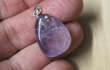 Anhänger Amethyst mit 925er Silberöse