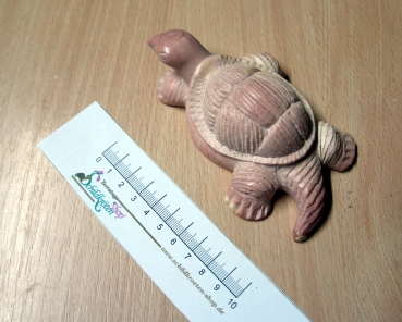 KENIA - Kunstschildkröten aus rosa und weißem Speckstein