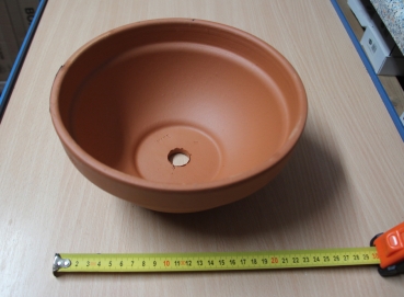 Gärtnerschale, unglassiert 23cm