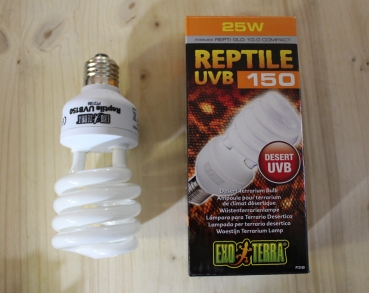 Reptile UVB 150 25 Watt, Exoterra UV-Lampe