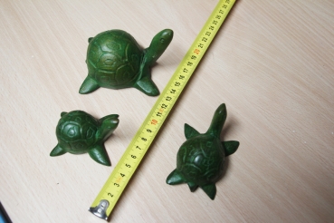 Preview: Afrikanische Pantherschildkröte Holzfigur Handarbeit Unikate