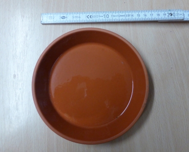 Terracotta Tonuntersetzer, glasiert, Durchmesser 15cm