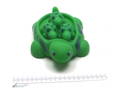 Preview: Bade Set Schildkröte "Amanda" mit drei Babys (grün/dunkelgrün)