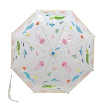 Preview: Regenschirm transparent mit Meerestieren - Esschert Design