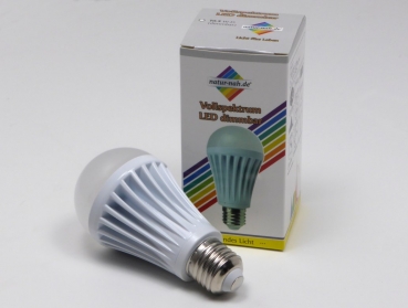 LED Lampe 10,5 Watt E27 Vollspektrum (Natur-Nah)