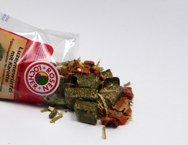 Preview: HM Luzernewürfel für Landschildkröten mit Karotte 400g