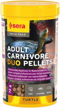 sera TURTLE Adult Carnivore Duo Pellets 250ml (72g)