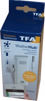 Temperatur-Sender mit wasserfestem Kabelfühler