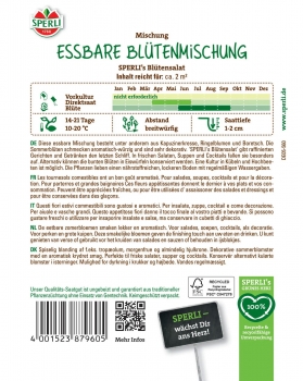 Preview: Essbare Blütenmischung - SPERLI's Blütensalat