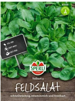 (82668) Kleine Packung Feldsalat Dunkelgrüner vollherzig