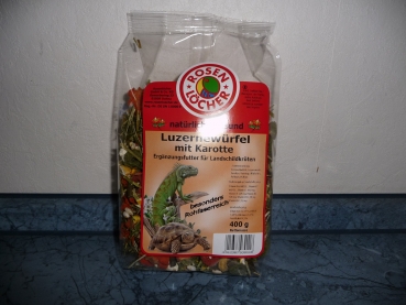 Luzernewürfel  mit Karotte 400g (Rosenlöcher)
