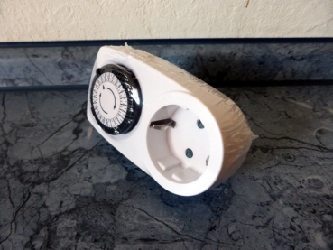 Tageszeitschaltuhr Mini silber
