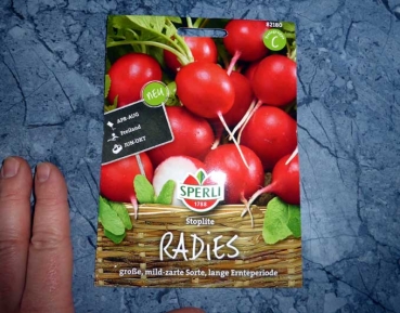 Radies 'Stoplite' Raphanus sativus reicht für ca. 250 Pflanzen aus