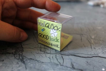 Preview: BlueBug "Phill"  Sammel-Anhänger VIEL GLÜCK Döschen