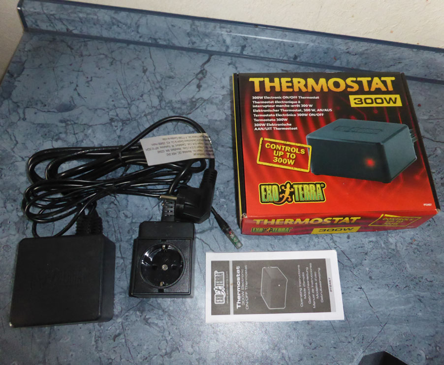 Terratuga Schildkrötenshop - Exoterra Thermostat 300 Watt für  Substratheizern und Wärmekabeln