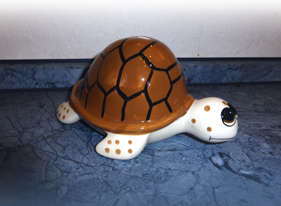 Terratuga Schildkrötenshop - TURTLE BANK Spardose Schildkrötenspardose