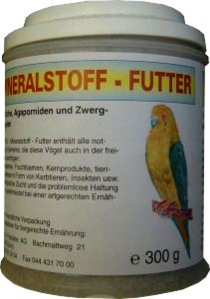 Wellensittich Mineralstoff Futter 300g