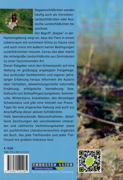 Die Haltung der Steppenschildkröten Agrionemys horsfieldii